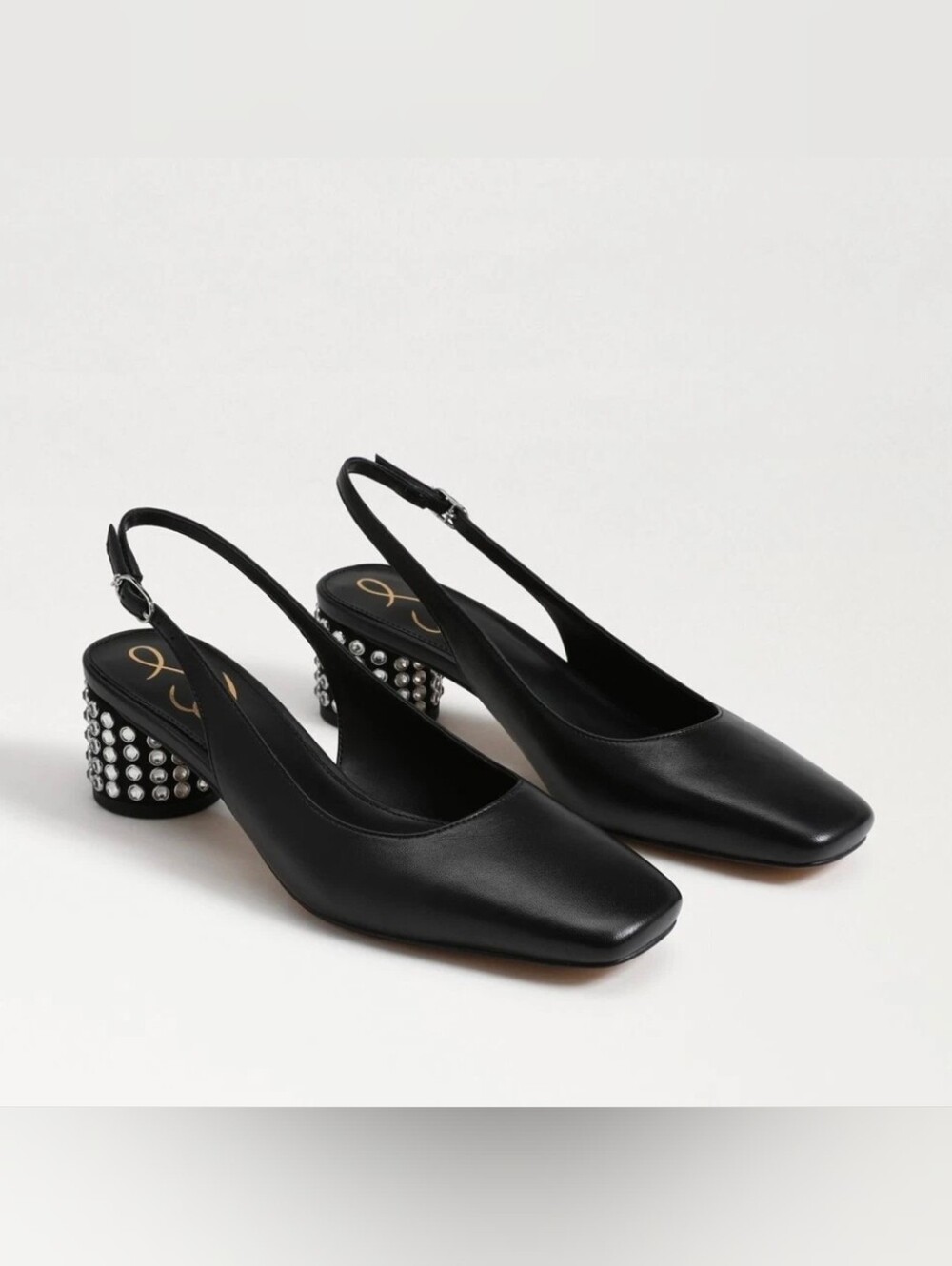 Sam Edelman Women's Terra Gem Slingback Pumps Black Size 7.5